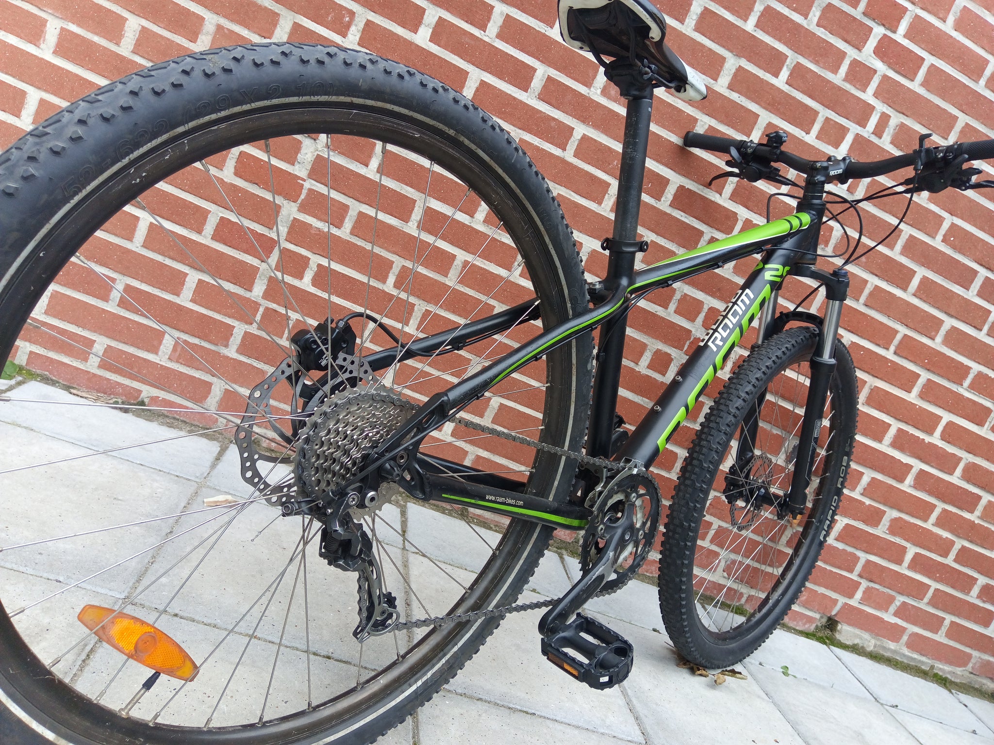 raam mountainbike Raam 29 in Black / Green – FlexiFix