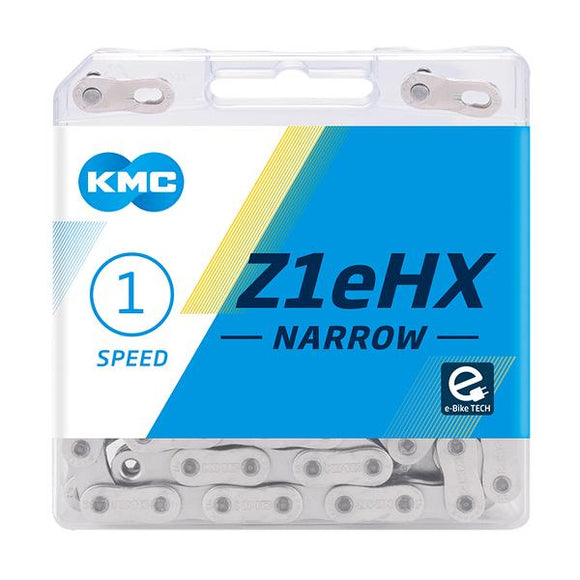 Chain KMC Z1eHX, nickel-plated, 1 speed